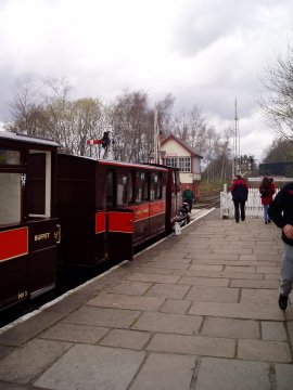 Train at Alston Station